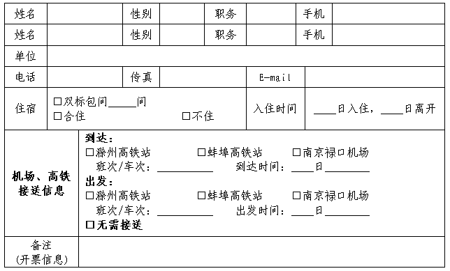 回执表