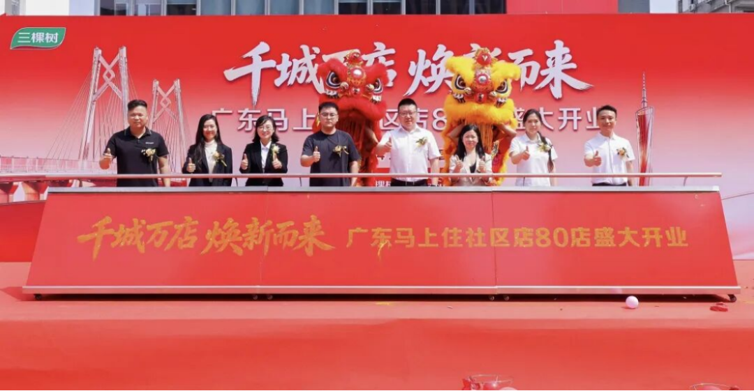 三棵树广东80店同开163